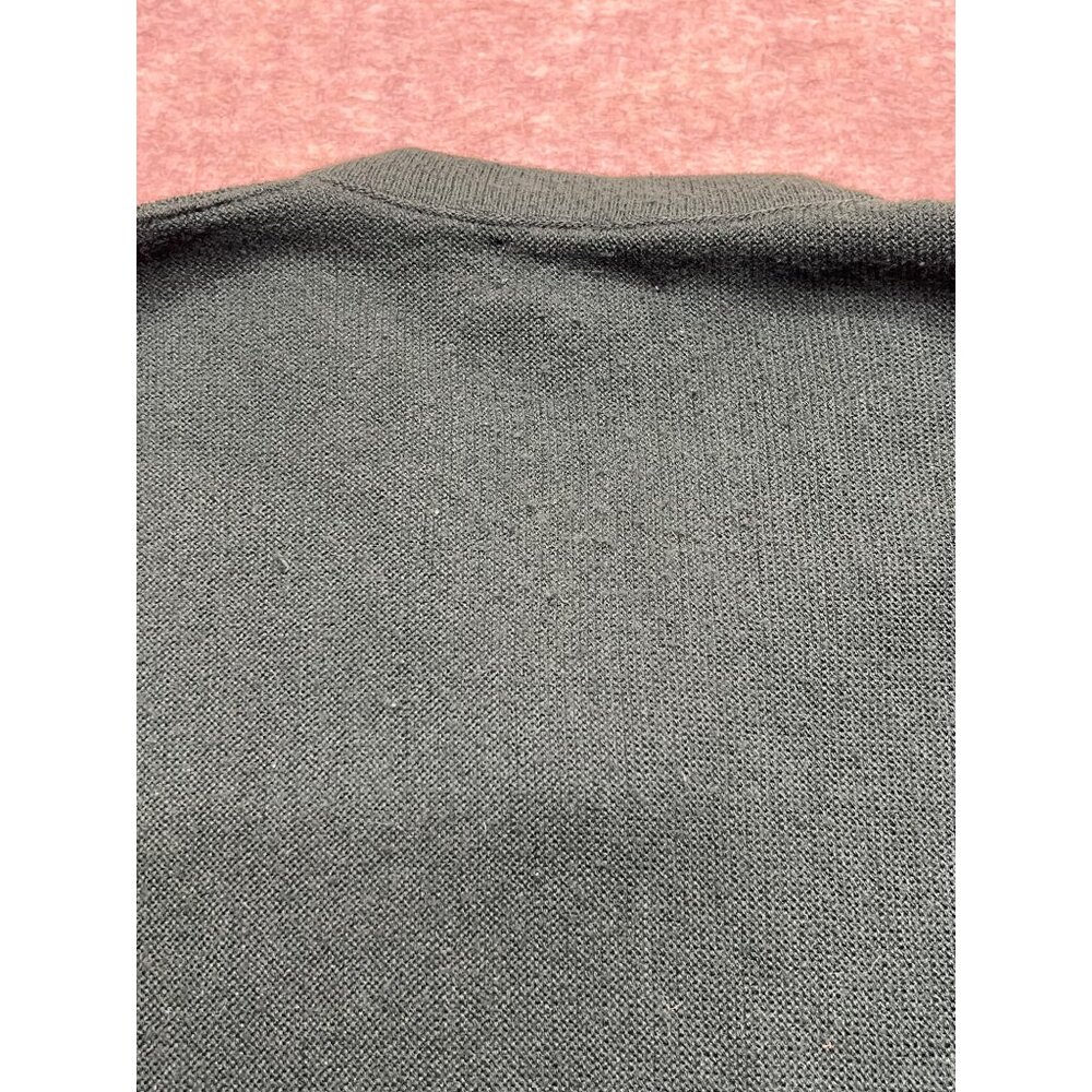 Vintage Izod 80's V-Neck Hunter Green Acrylic Long sleeve Sweater Size Large - Picture 7 of 9